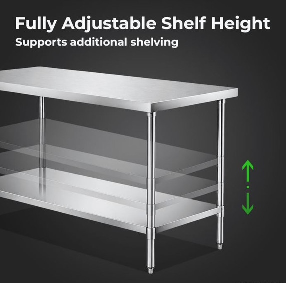 WB7-1800/A Stainless Steel Workbench