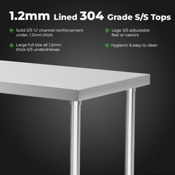 Modular System Stainless Steel Workbench - WB7-2100/A
