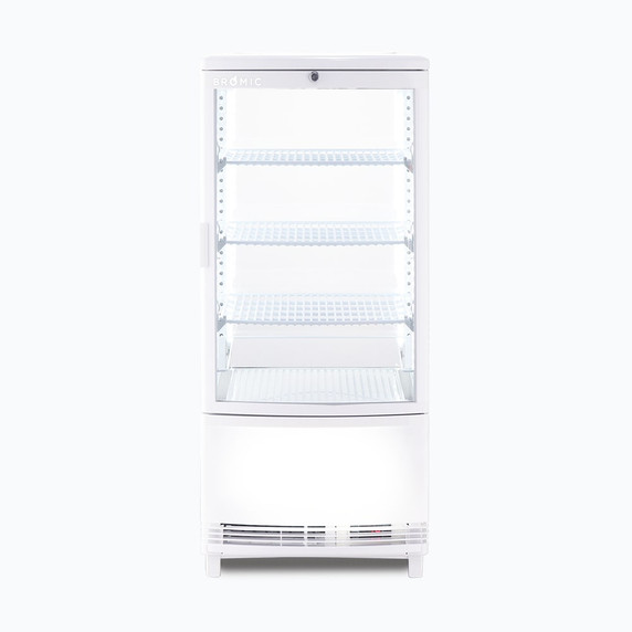 Bromic CT0080G4WC-NR - Countertop Fridge - 80L - 1 Door - Curved Glass - White Bromic CT0080G4WC-NR - Countertop Fridge - 80L - 1 Door - Curved Glass - White