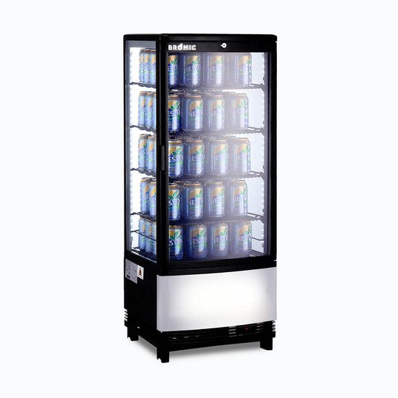 Bromic  Countertop Fridge - 98L - 1 Door - Curved Glass Bromic  Countertop Fridge - 98L - 1 Door - Curved Glass
