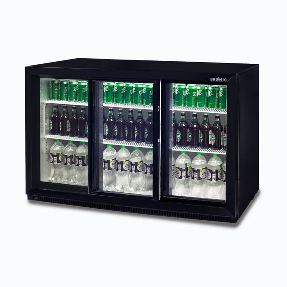 BB0330GDS-NR-1 Bromic  Back Bar Display Fridge 307L (Sliding Door)