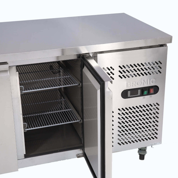 Bromic UBF1360SD-NR Under Bench Freezer 282L 2 Doors Stainless Steel Bromic UBF1360SD-NR Under Bench Freezer 282L 2 Doors Stainless Steel