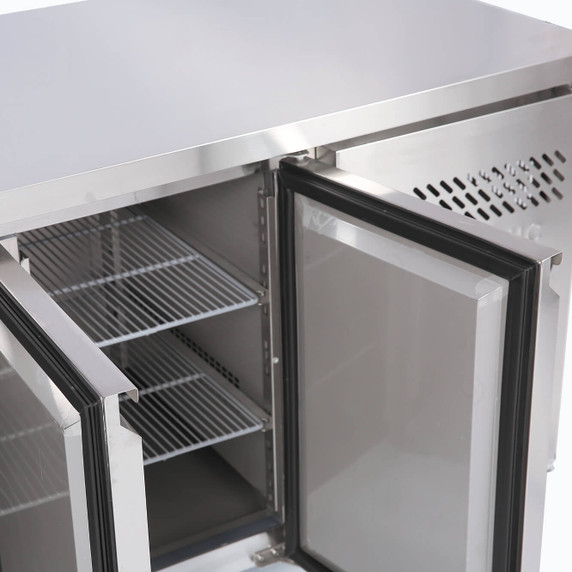 Bromic UBF1795SD - Under Bench Freezer - 417L - 3 Doors - Stainless Steel