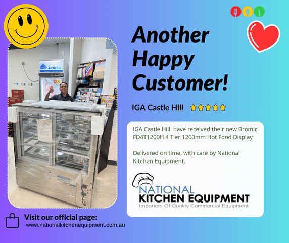 Bromic FD4T1200H 4 Tier 1200mm Hot Food Display