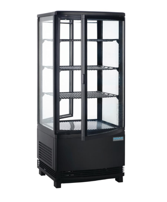 Polar DP288-A C-Series Curved Door Display Fridge Black 86Ltr Polar DP288-A C-Series Curved Door Display Fridge Black 86Ltr