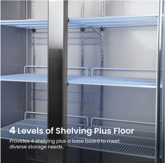 Thermaster Double Door Upright Display Fridge - SUCG1000