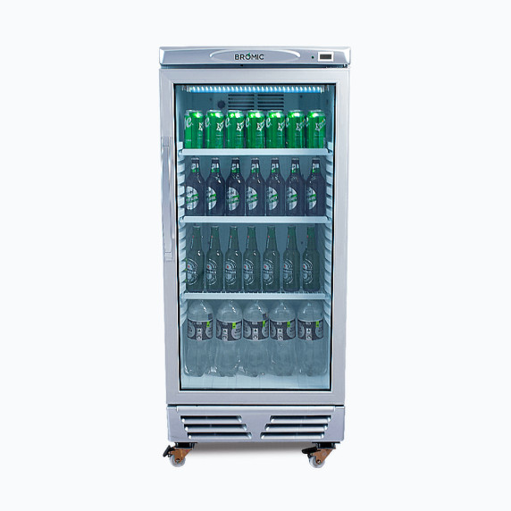 Bromic Upright Display Fridge 215L 1 Door Flat Glass Bromic Upright Display Fridge 215L 1 Door Flat Glass
