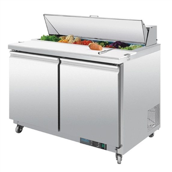 Polar GD882-A U-Series Double Door Prep Counter Fridge 405Ltr Polar GD882-A U-Series Double Door Prep Counter Fridge 405Ltr