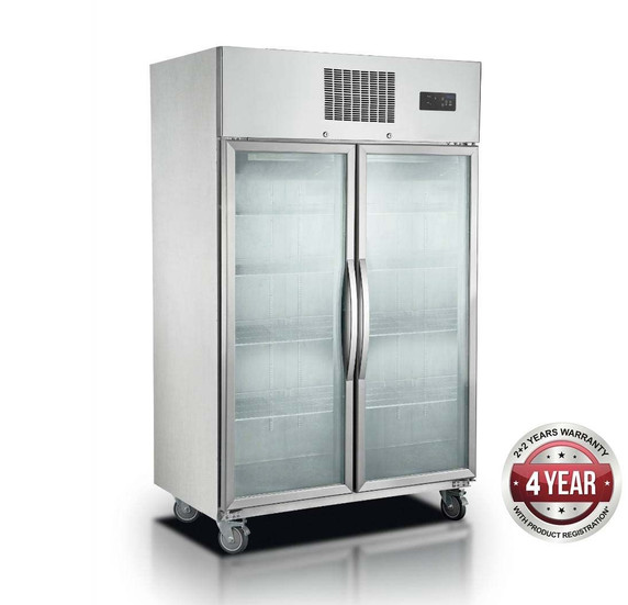 SUFG1000 Double Door Display Freezer 1000 Litre 1220mm Width