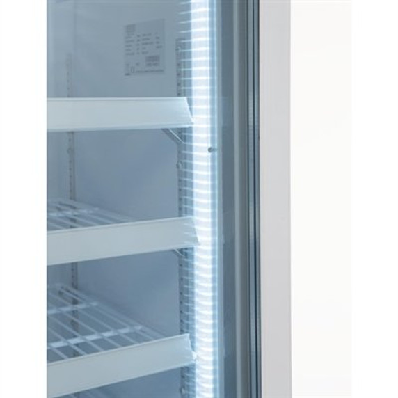 Polar GH506-A G-Series Upright Display Freezer White 412Ltr