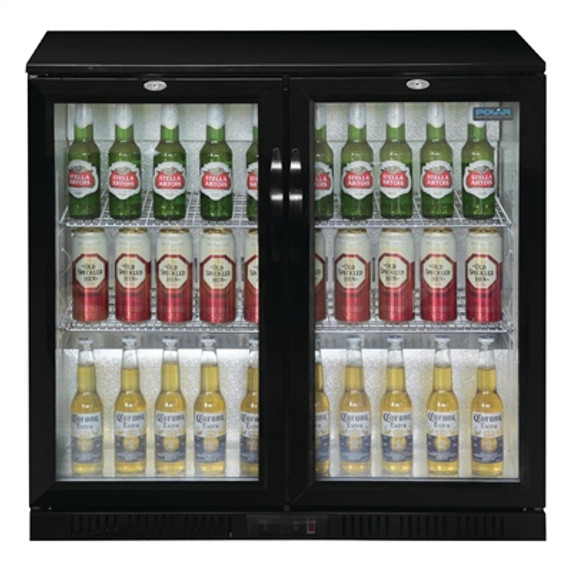 Polar GL012-A G-Series Under Counter Back Bar Cooler with Hinged Doors 198Ltr
