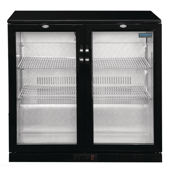 Polar GL012-A G-Series Under Counter Back Bar Cooler with Hinged Doors 198Ltr