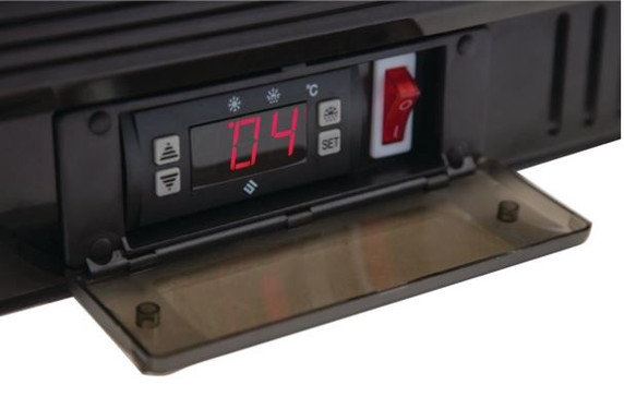 Polar GL003-A G Series Counter Back Bar Cooler with Sliding Doors 208Ltr