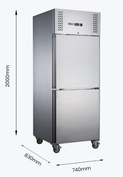 FED-X XURC650S1V 2-Door Upright Fridge 650L | 43°C Tropical S/S