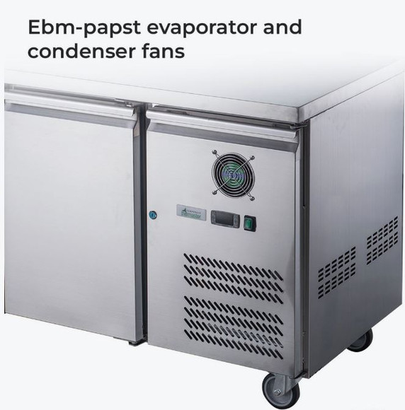 FED-X S/S Three Door Bench Fridge - XUB7C18S3V