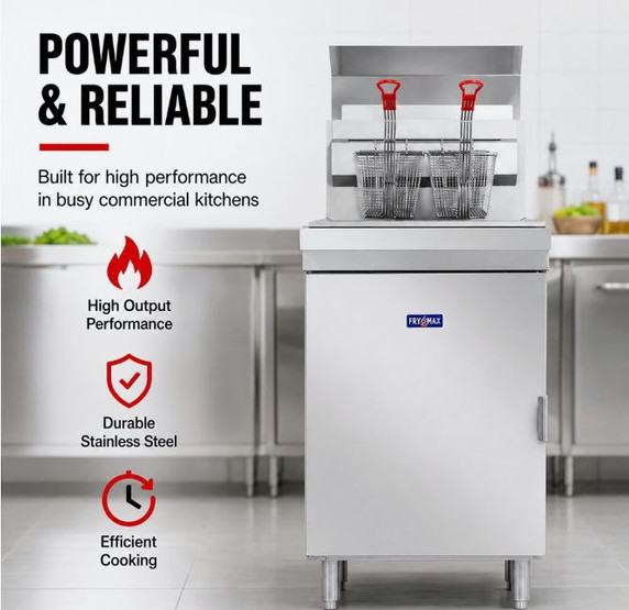 GasMax Superfast LPG Gas Tube Twin Vat Fryer - RC400TELPG