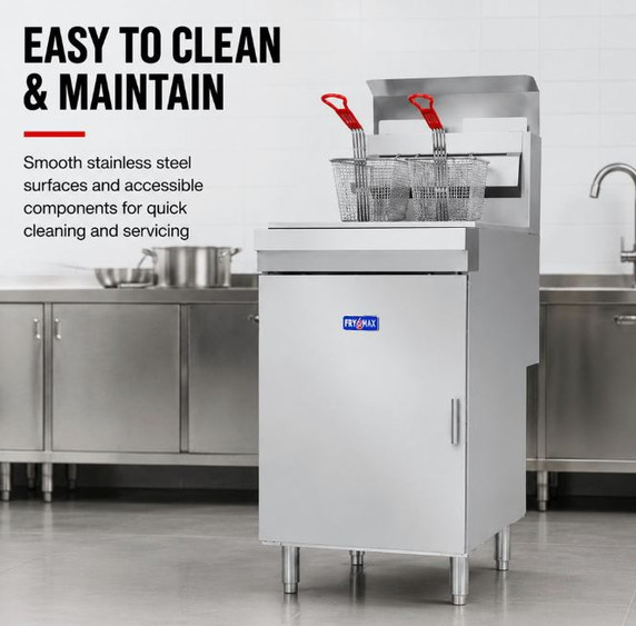 GasMax Superfast LPG Gas Tube Twin Vat Fryer - RC400TELPG
