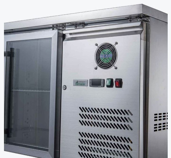 FED-X Three Glass Door Bench Fridge - XUB7C18G3V