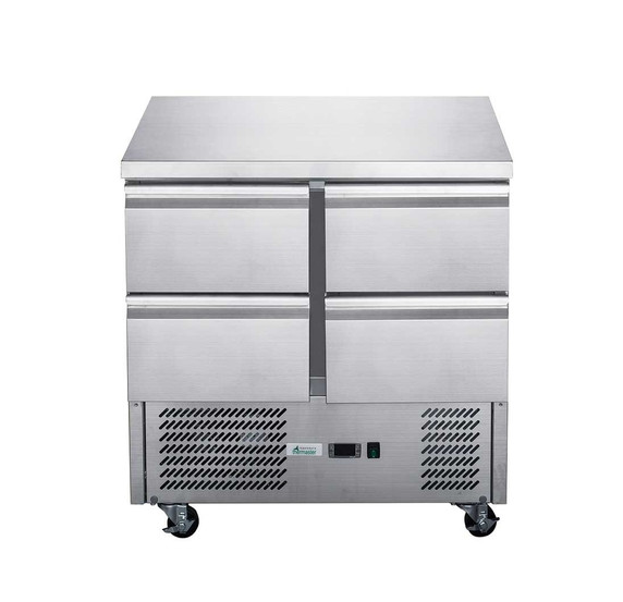 FED-X Four Drawer Compact Workbench Fridge - XGNS900-4D FED-X Four Drawer Compact Workbench Fridge - XGNS900-4D