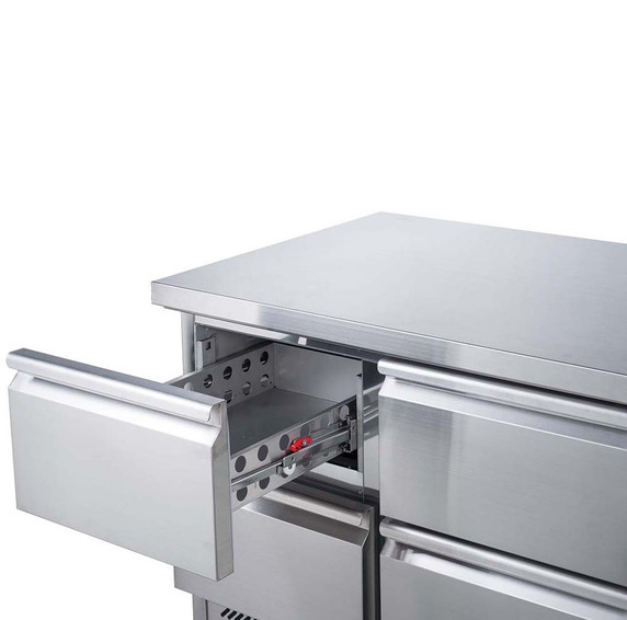 FED-X Six Drawer Compact Workbench Fridge - XGNS1300-6D FED-X Six Drawer Compact Workbench Fridge - XGNS1300-6D