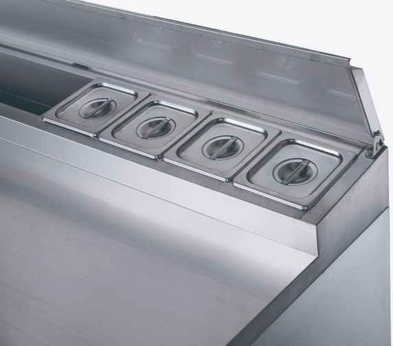 FED-X Three Door Salad Prep Fridge - XGNS1300D