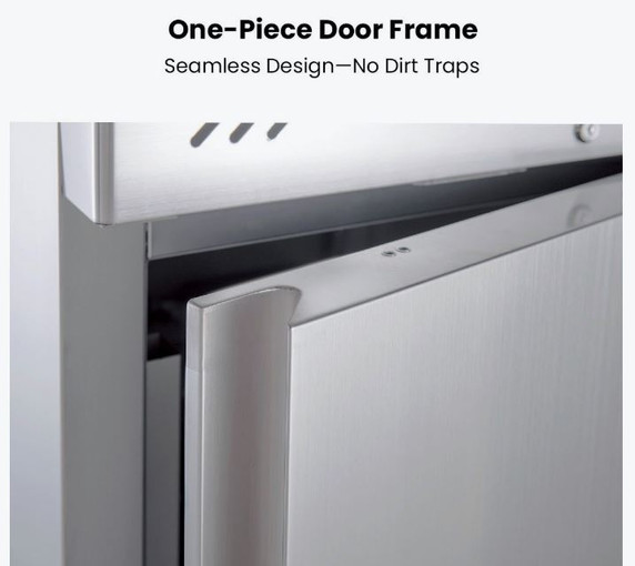 FED-X XURF600S1V 618L Split Door Upright Stainless Steel Commercial Storage Freezer
