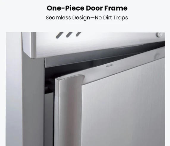 FED-X XURC1200S2V 1236L 4 Split Door Upright Stainless Steel Commercial Storage Fridge