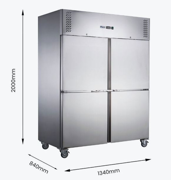 FED-X S/S Four Door Upright Freezer - XURF1200S2V