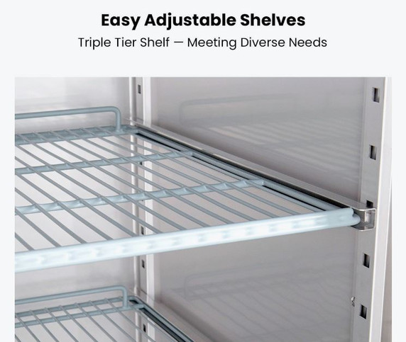 FED-X S/S Two Full Glass Door Upright Fridge - XURC1200G2V