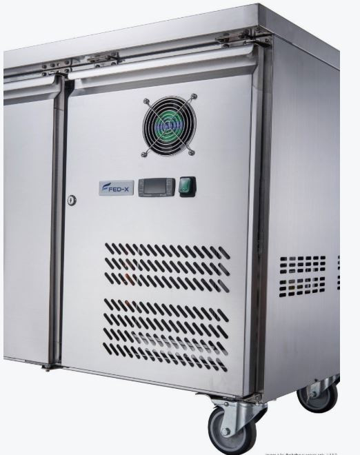 FED-X S/S Three Door Bench Fridge - XUB6C18S3V