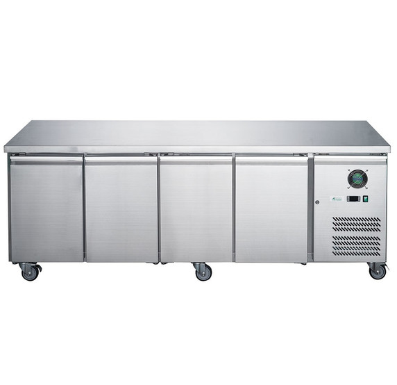FED-X XUB6C22S4V 4-Door Stainless Steel Commercial Underbench Storage Fridge (449L)