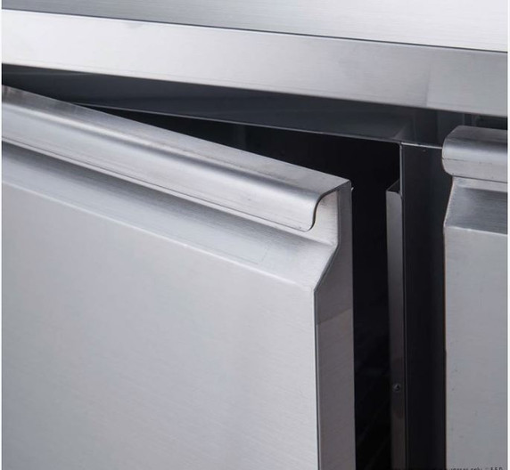 FED-X XUB6C22S4V 4-Door Stainless Steel Commercial Underbench Storage Fridge (449L)