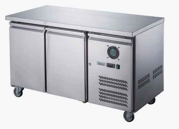 FED-X S/S Two Door Bench Freezer
