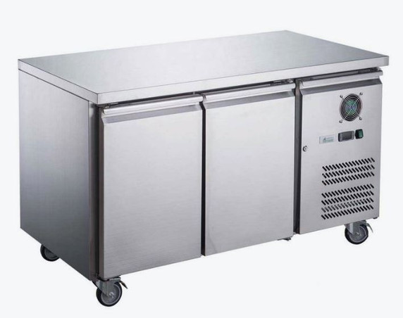FED-X XUB6F13S2V 228L 2 Sold Door Stainless Steel Underbench Commercial Storage Freezer