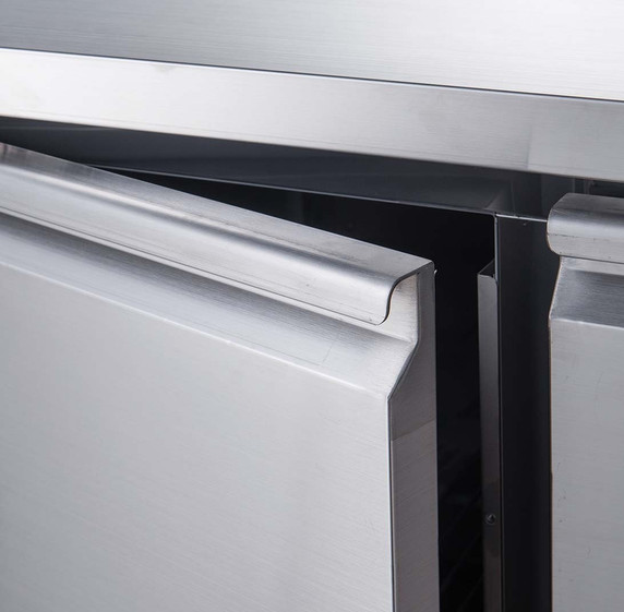 FED-X XUB6F18S3V 339L 3 Solid Door Stainless Steel Underbench Commercial Storage Freezer