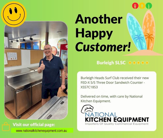 FED-X S/S Three Door Sandwich Counter - XSS7C18S3V