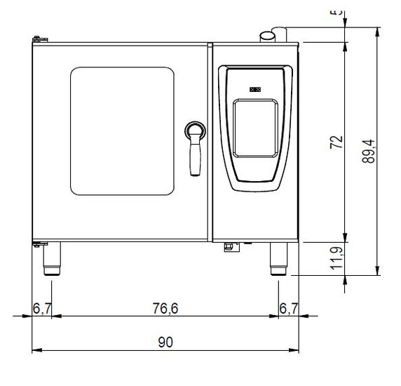 EME 06/11 D Modular Emotion 6 Tray Combi Oven