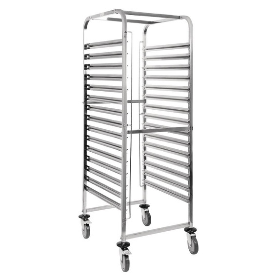 GG499 Vogue Gastronorm Racking Trolley 15 Level GG499 Vogue Gastronorm Racking Trolley 15 Level