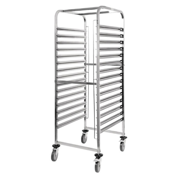 GG499 Vogue Gastronorm Racking Trolley 15 Level GG499 Vogue Gastronorm Racking Trolley 15 Level