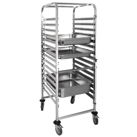 GG499 Vogue Gastronorm Racking Trolley 15 Level GG499 Vogue Gastronorm Racking Trolley 15 Level