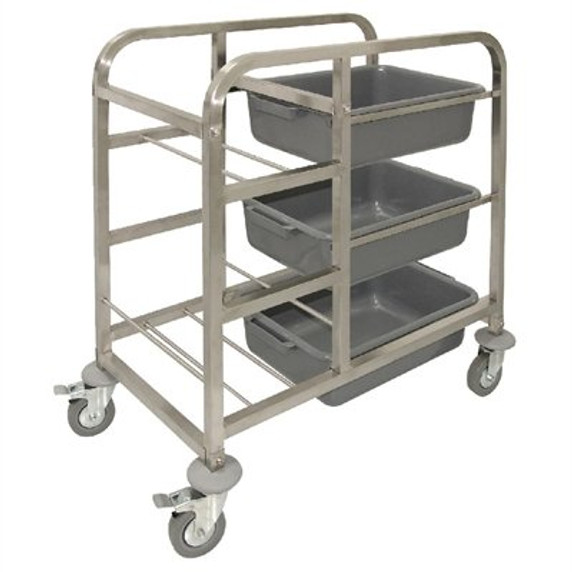 Vogue DK738 Stainless Steel Bussing Trolley Vogue DK738 Stainless Steel Bussing Trolley