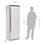 CD083-A Polar C-Series Upright Freezer Stainless Steel 365Ltr