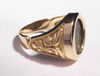 WIDOWS MITE COIN RING WITH ANCIENT SCROLL DESIGN IN 14KT GOLD  *CRB001