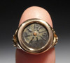 WIDOWS MITE COIN RING WITH ANCIENT SCROLL DESIGN IN 14KT GOLD  *CRB001