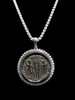 "THE GLORY OF THE ARMY" ANCIENT CHRISTIAN ROMAN CONSTANTINE COIN PENDANT IN STERLING SILVER  *CPR239