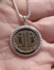 "THE GLORY OF THE ARMY" ANCIENT CHRISTIAN ROMAN CONSTANTINE COIN PENDANT IN STERLING SILVER  *CPR241
