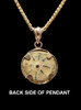 WIDOWS MITE COIN PENDANT IN HIGH POLISHED 14KT GOLD SETTING  *BCP1