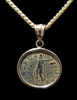 ANCIENT ROMAN 'HOPE OF THE REPUBLIC' COIN NECKLACE PENDANT IN 14K GOLD  *CPR248