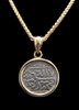 ANCIENT ISLAMIC SILVER MAMLUK MUSLIM COIN PENDANT IN 14K GOLD  *CPM4