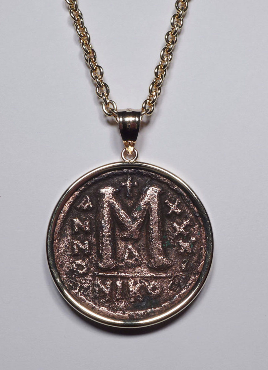 Christian coin clearance necklace